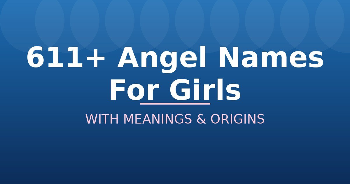 Angel Names For Girls