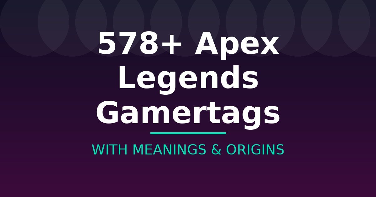 Apex Legends Gamertags
