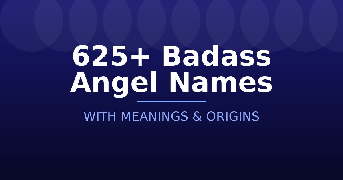Badass Angel Names