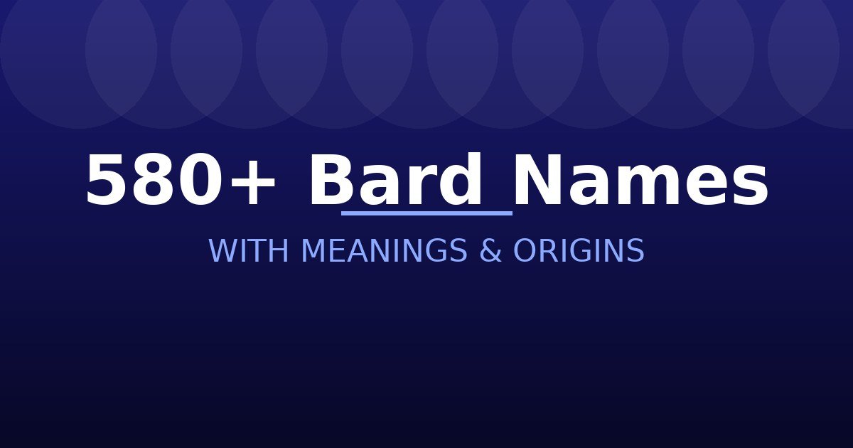 Bard Names