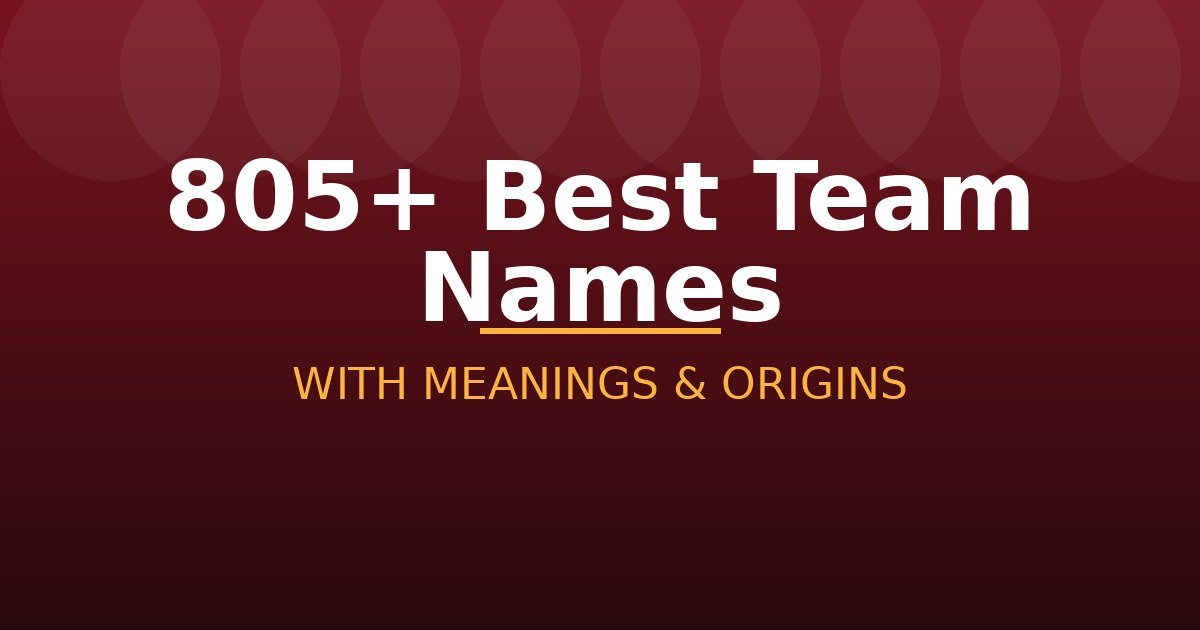 Best Team Names