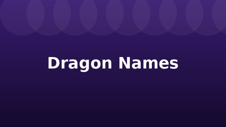 Dragon Names