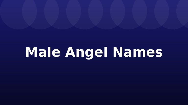 Male Angel Names