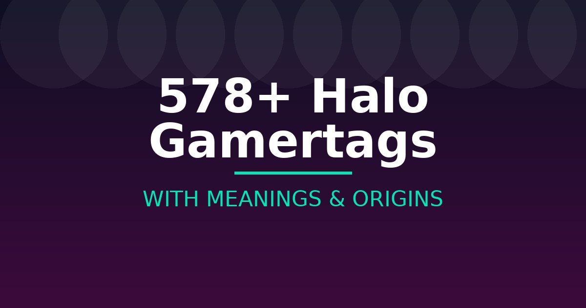 Halo Gamertags