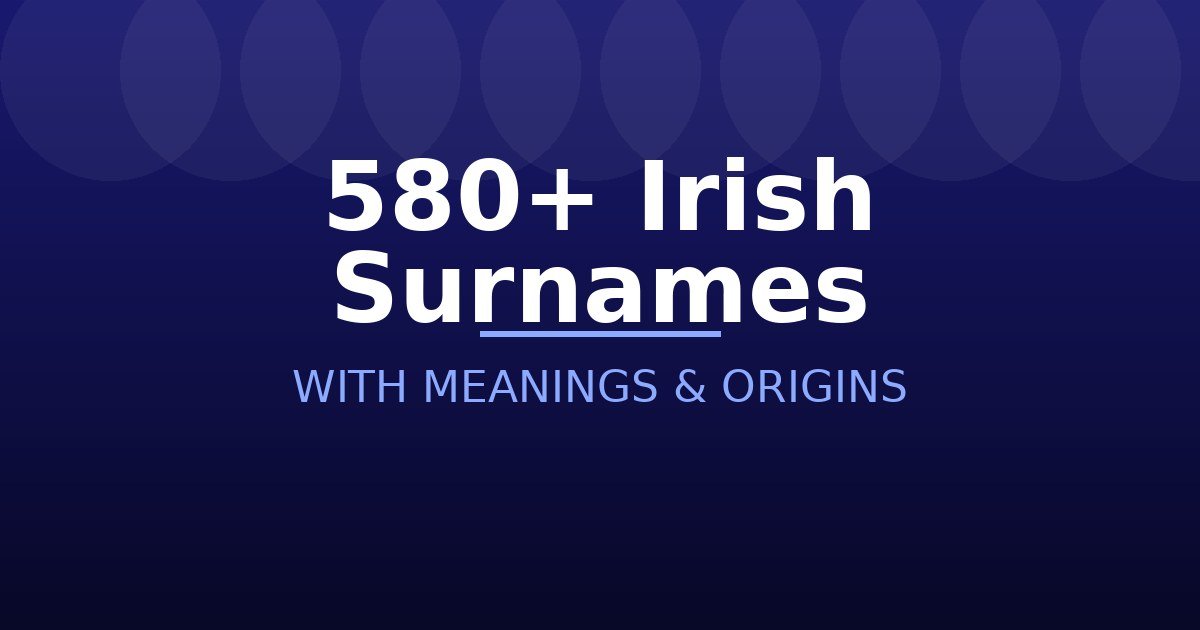 Irish Surnames