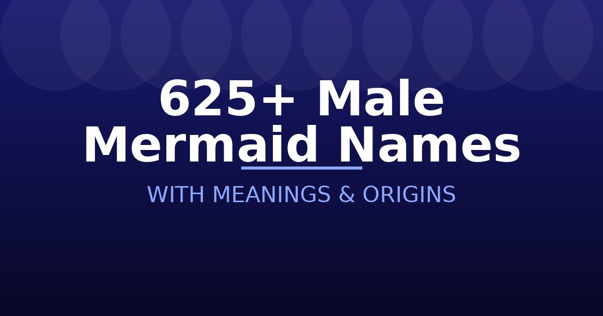 Male Mermaid Names