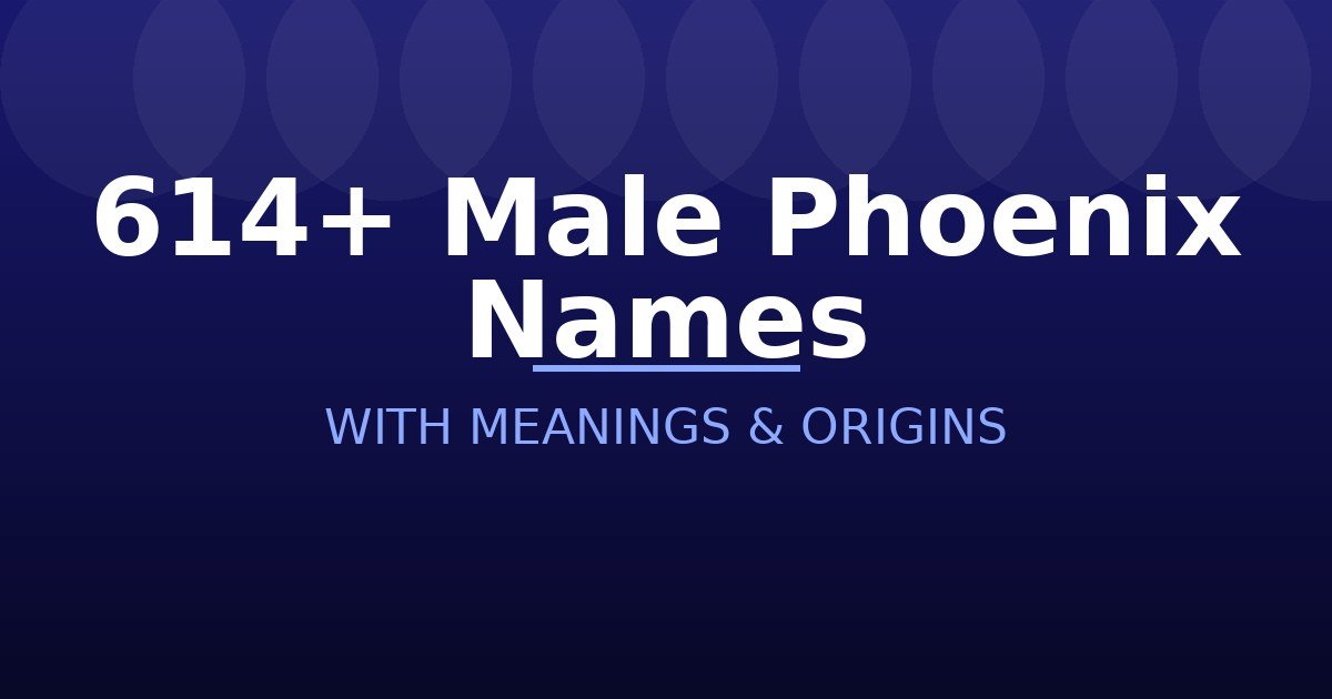 Male Phoenix Names