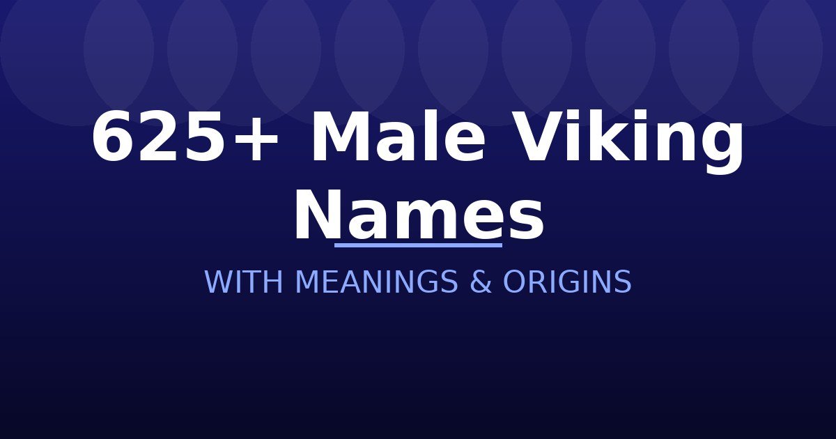Male Viking Names