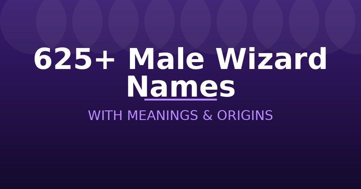 Male Wizard Names