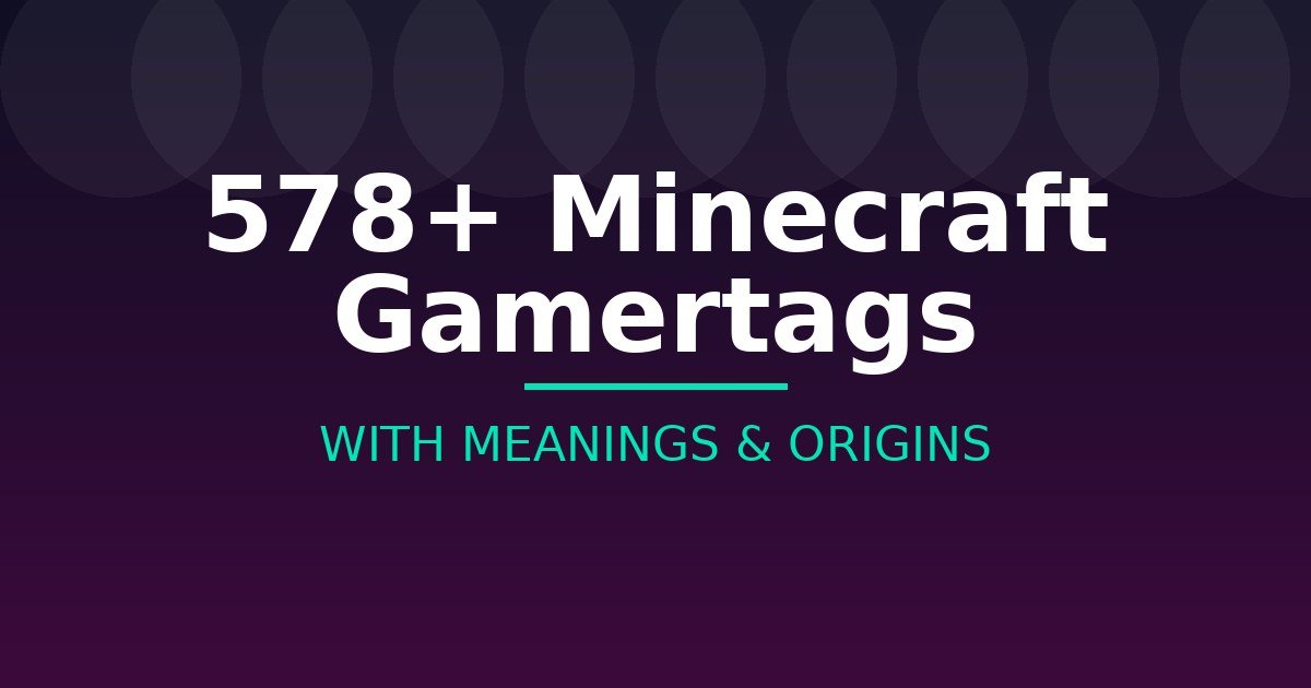 Minecraft Gamertags