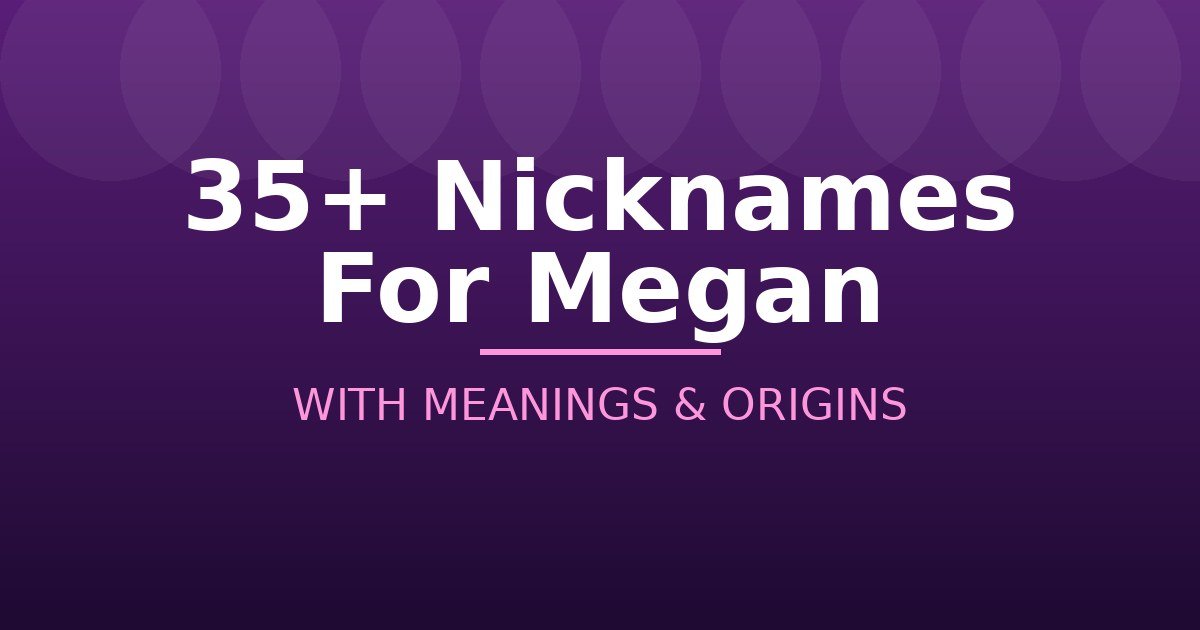 Nicknames For Megan