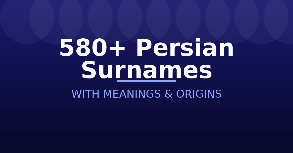 Persian Surnames