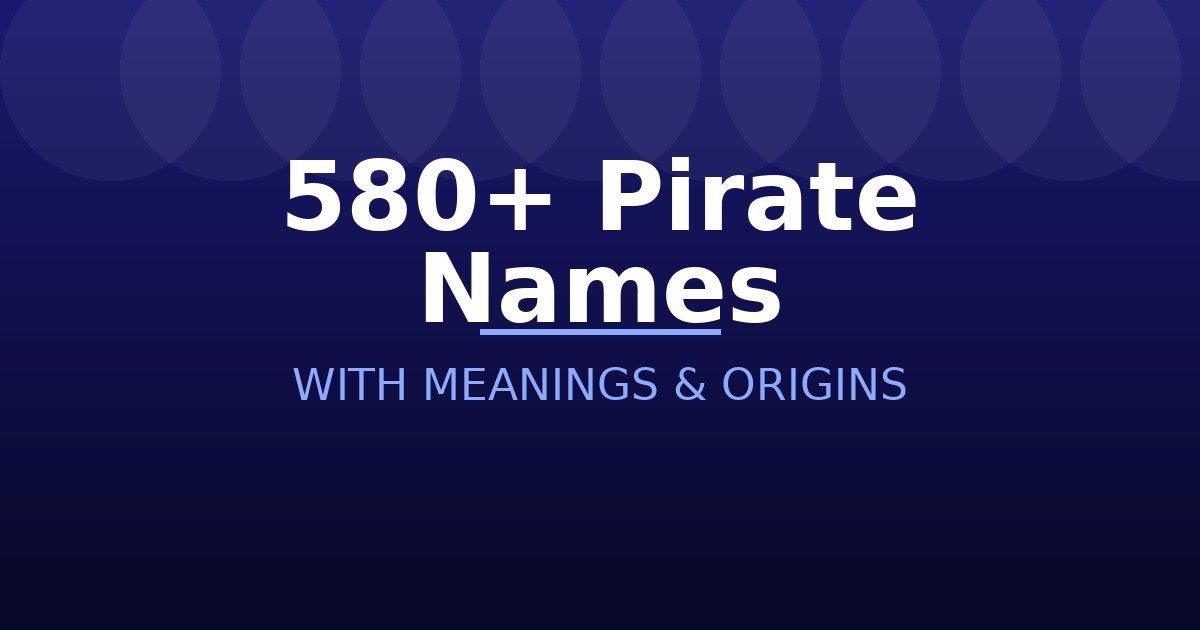 Pirate Names