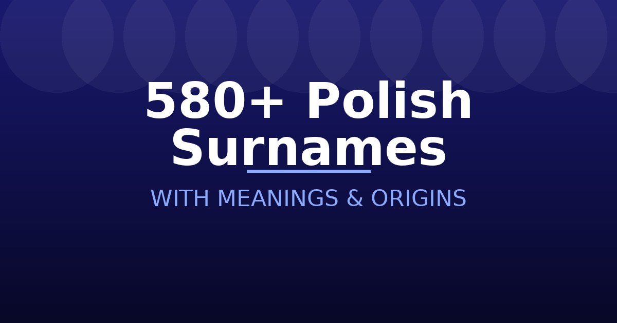 Polish Surnames