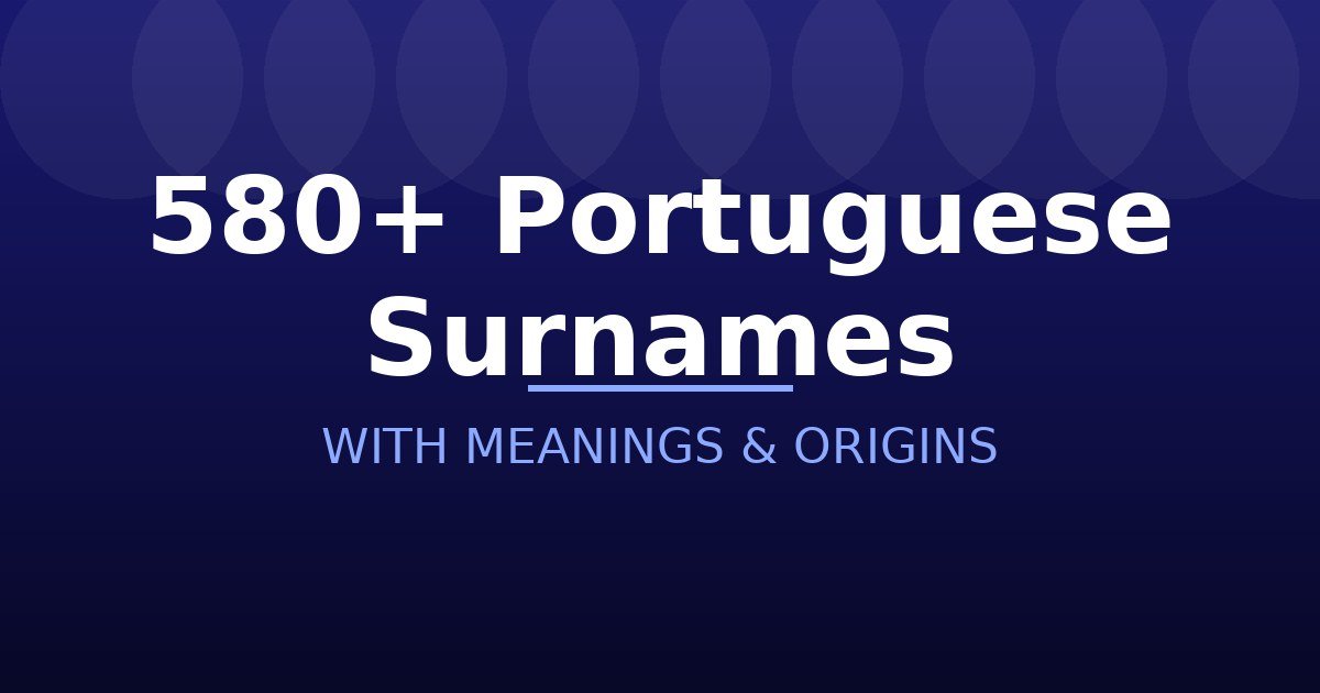 Portuguese Surnames