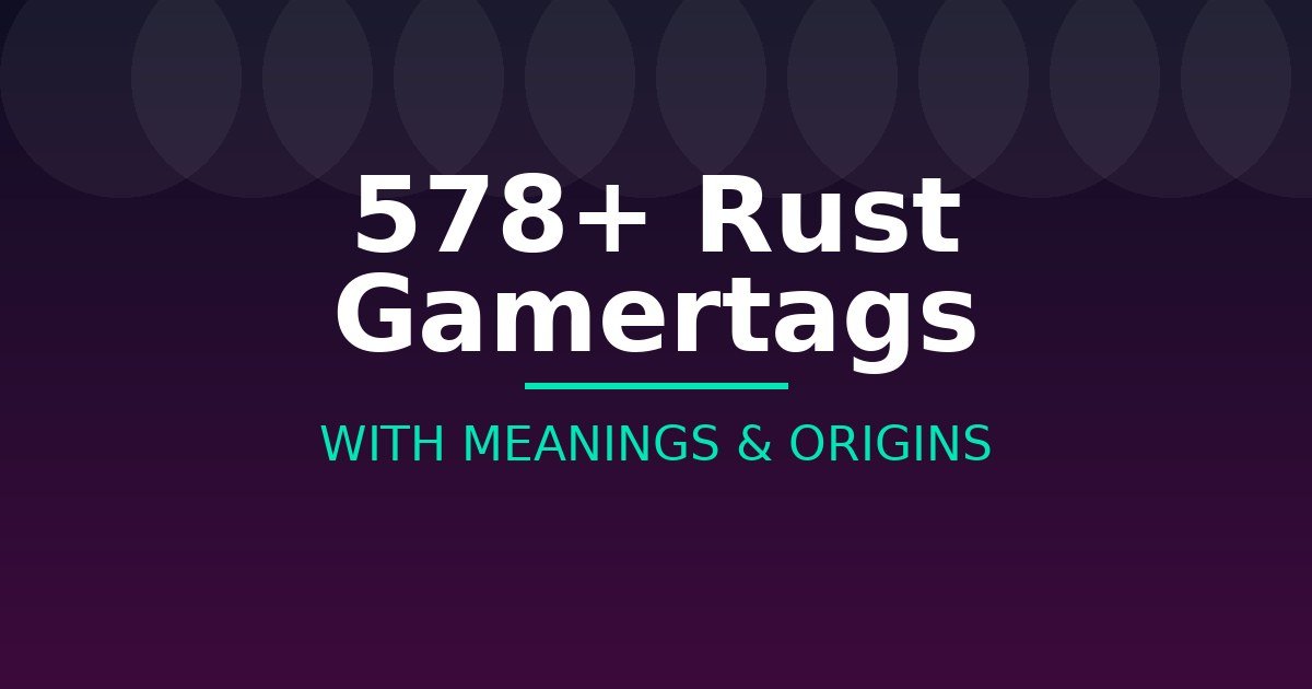 Rust Gamertags