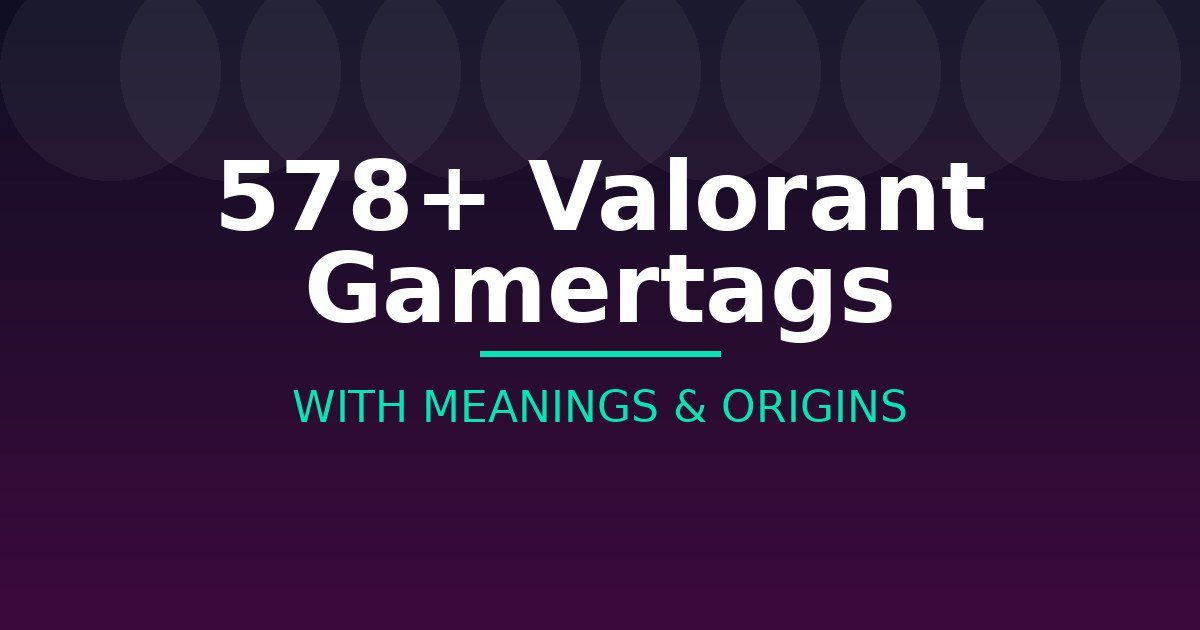 Valorant Gamertags