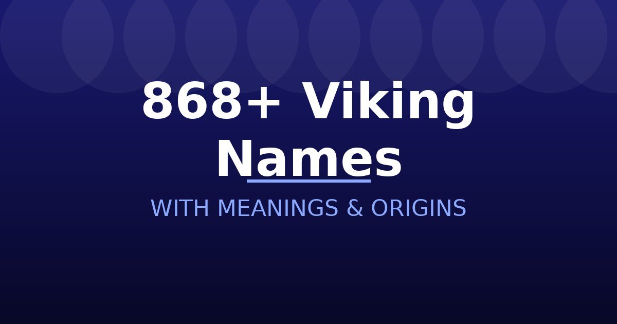Viking Names